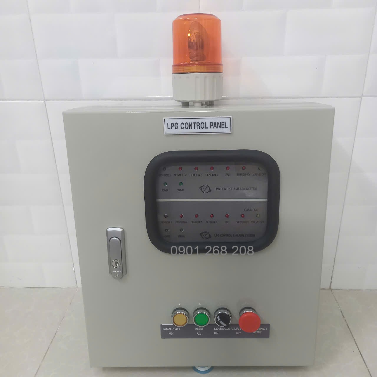 Tủ báo rò rỉ gas 5 kênh đầu dò phòng nổ hàn quốc